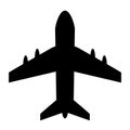 Airplane vector icon Royalty Free Stock Photo