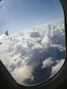 Airplane view, just some clouds