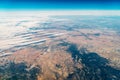 Airplane View Of Earth Horizon Royalty Free Stock Photo