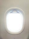 Airplane view window is open