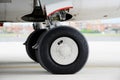 Airplane wheels Royalty Free Stock Photo