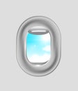 Airplane window Royalty Free Stock Photo