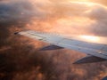 Airplane wing Royalty Free Stock Photo