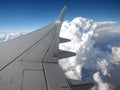 Airplane wing Royalty Free Stock Photo