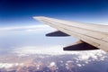 Airplane wing Royalty Free Stock Photo