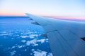 Airplane wing Royalty Free Stock Photo
