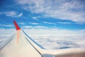 Airplane wing Royalty Free Stock Photo