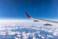 Airplane wing Royalty Free Stock Photo