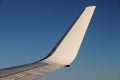 Airplane winglet - close up Royalty Free Stock Photo