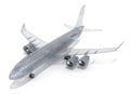 Airplane wire model , on white Royalty Free Stock Photo