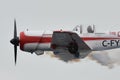 Airplane YAK 50 in air