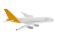 Airplane with yellow color.