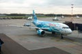 Airplane of Zenit football Russian club in Vnukovo airport