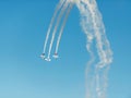 Airplanes on airshow