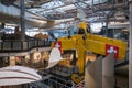 Airplanes at aviation exhibition inside the German Museum of Technology (Deutsche Technikmuseum Berlin Royalty Free Stock Photo