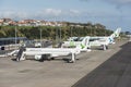 Airplanes of Azores Airlines before SATA Internacional lined u