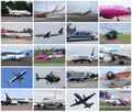 Airplanes collage