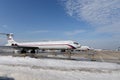 Airplanes IL-62M of the Russian Space Forces at the Chkalovsky airfield