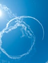 Airplanes Skywriting Royalty Free Stock Photo