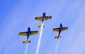 Airplanes trio Royalty Free Stock Photo