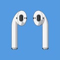 Airpods vector isolated Royalty Free Stock Photo