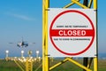 Airport airspace runway perimeter closed due to Coronavirus Covid-19