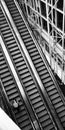 Airport Architecture Escalator Movement Royalty Free Stock Photo