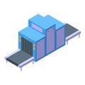 Airport bag scanner icon, isometric style Royalty Free Stock Photo