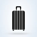 Airport baggage reclaim icon. Airplane luggage sign. Symbol, logo illustration