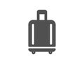 Airport baggage reclaim icon. Airplane luggage sign. Vector