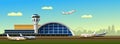 Airport building vector illustration