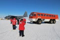 Airport bus in Antarctica Royalty Free Stock Photo