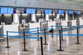 Airport check-in hall. Beginning of the journey Royalty Free Stock Photo