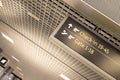 Airport checkin and gate signage Royalty Free Stock Photo