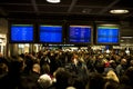 Airport closed, flights cancelled Royalty Free Stock Photo