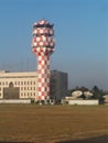 Airport control tower in Mumbai Royalty Free Stock Photo