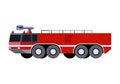 Airport crash tender icon emergency vehicle