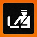 Airport customs control sign Royalty Free Stock Photo