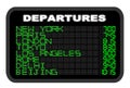 Airport Departure board