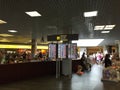 Airport departure board screen in Palma Mallorca