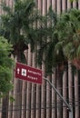 Airport direction road sign in Goiania