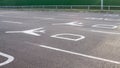 Airport directional signs on the road