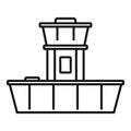 Airport duty free shop icon, outline style