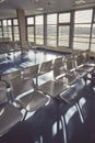 Airport empty waiting room Royalty Free Stock Photo
