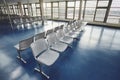 Airport empty waiting room Royalty Free Stock Photo