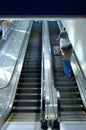 Airport escalator