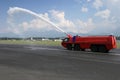 Airport Firetruck on the runway