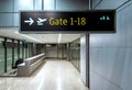 Airport flight arrival gates info display