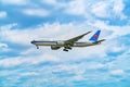 AIRPORT FRANKFURT,GERMANY: Boeing 777F China Southern Cargo is t