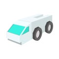 Airport freight loader cartoon icon